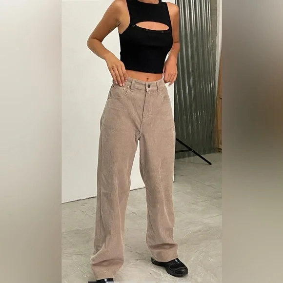 Motel Rocks Parallel Jeans In Corduroy - Picture 16 of 16